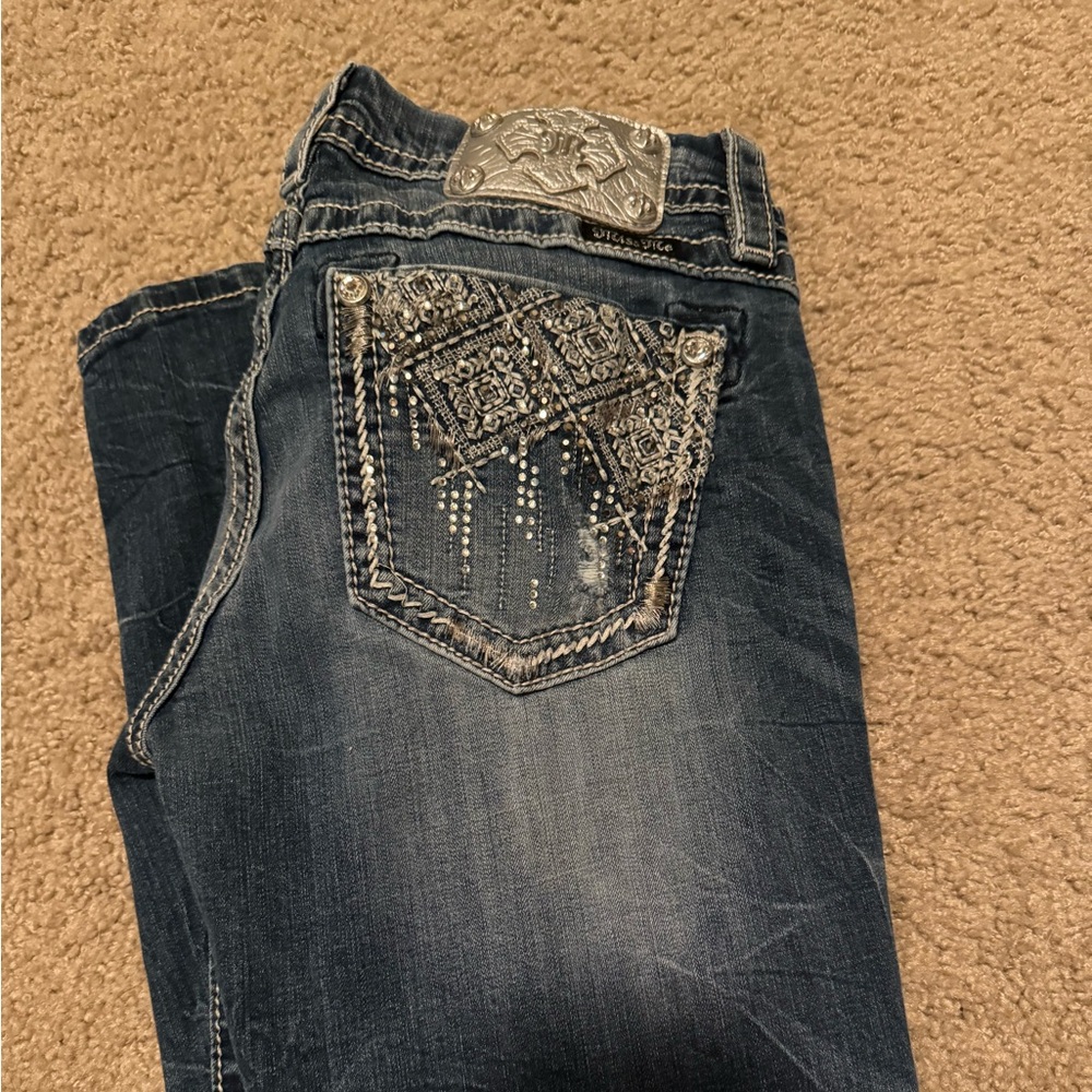 Miss Me Mid Rise Easy Straight Jeans